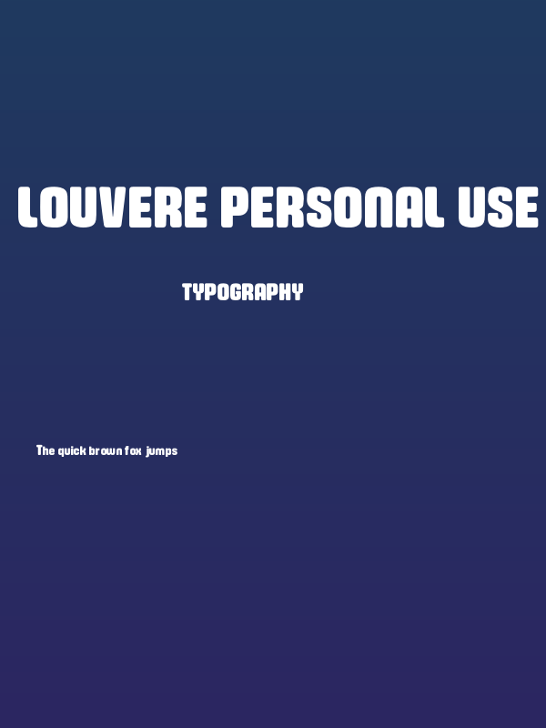 Louvere PERSONAL USE ONLY! Poster