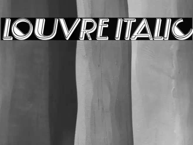 Louvre Italic Font examples