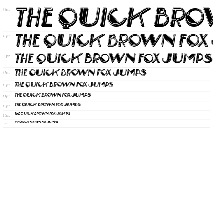 Louvre Italic Waterfall