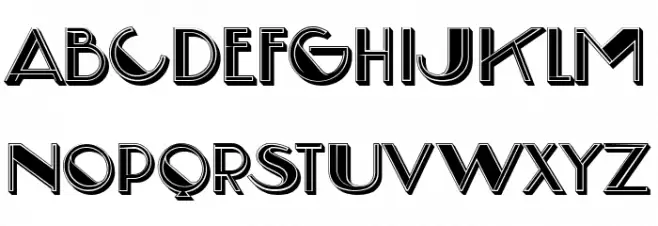 Louvre Regular 字体 大写