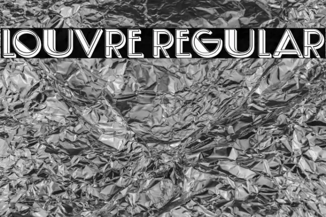 Louvre Regular Font examples
