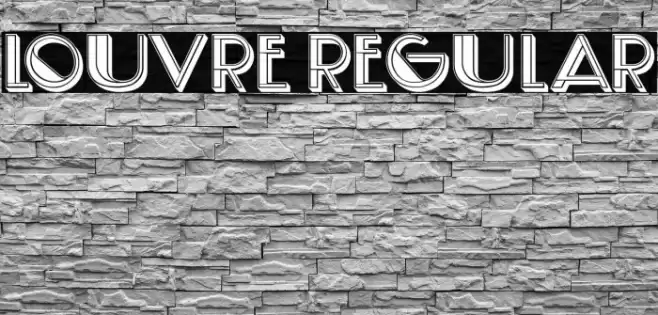 Louvre Regular Font examples