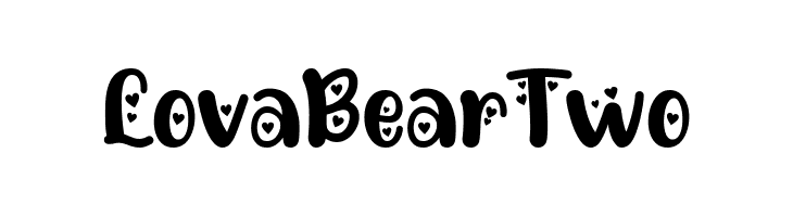 Lova Bear Two  नि: शुल्क फ़ॉन्ट्स डाउनलोड