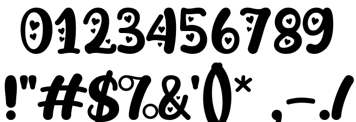 Lova Bear Two Font OTHER CHARS