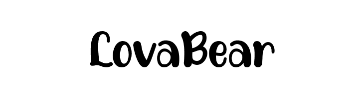 Lova Bear  नि: शुल्क फ़ॉन्ट्स डाउनलोड