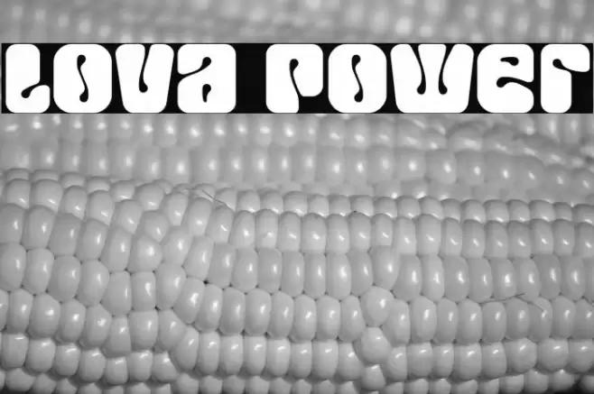 Lova Power Font examples