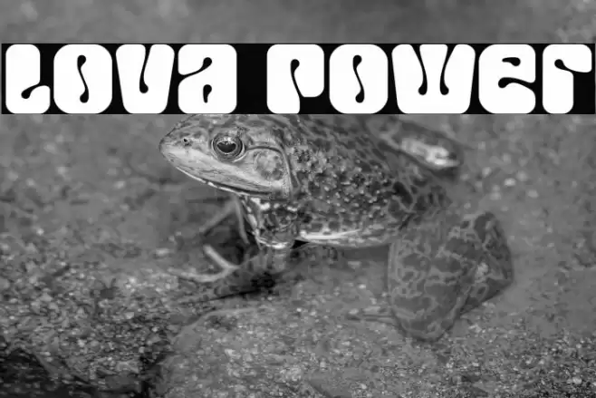 Lova Power Font examples