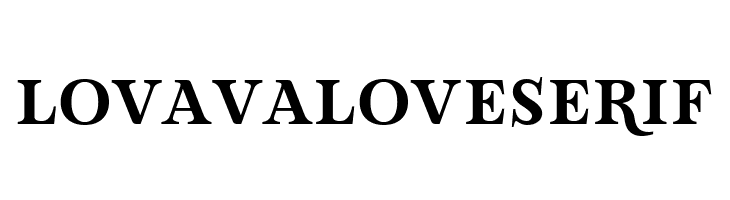 Lova Valove Serif  免费字体下载