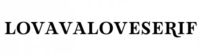 Lova Valove Serif  Free Fonts Download