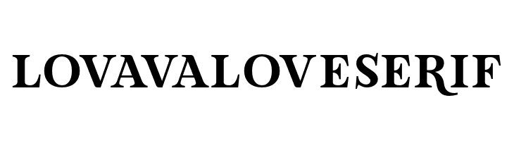 LovaValoveSerif  font caratteri gratis