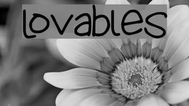 Lovables Font examples