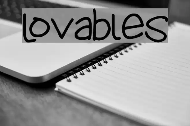 Lovables Font examples