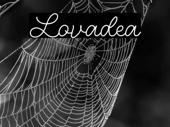 Lovadea Font examples