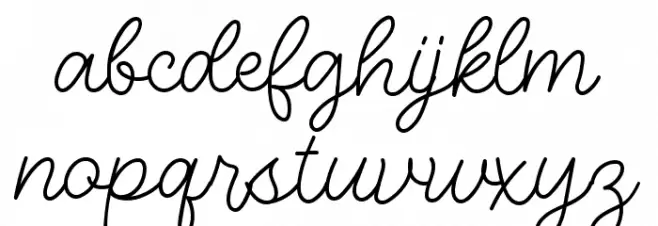 Lovadea Font LOWERCASE