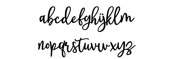 Lovalov Font LOWERCASE