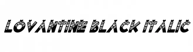 Lovantine Black italic  Fuentes Gratis Descargar