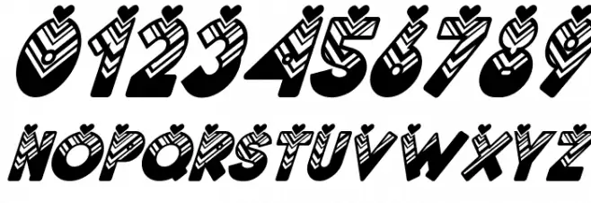 Lovantine Black italic Font OTHER CHARS