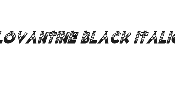 Lovantine Black italic Logo