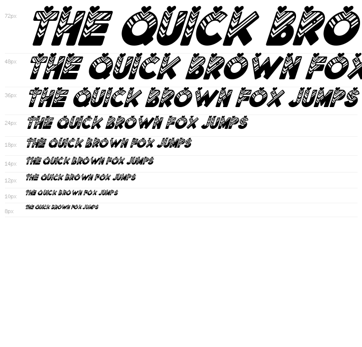 Lovantine Black italic Waterfall