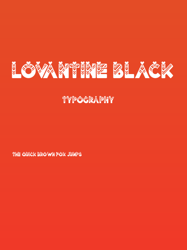 Lovantine Black Poster