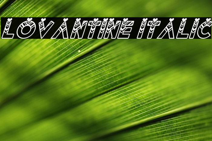 Lovantine italic Example 1