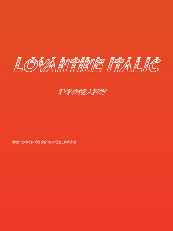 Lovantine italic Poster