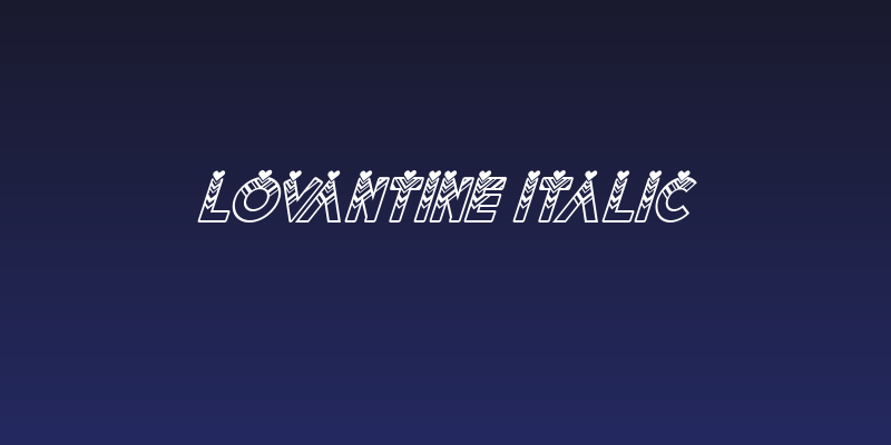 Lovantine italic Social Header