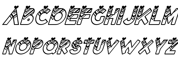 Lovantine italic Font LOWERCASE