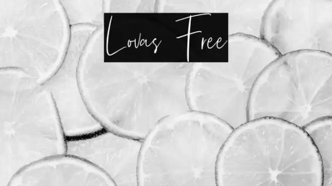 Lovas Free Font examples