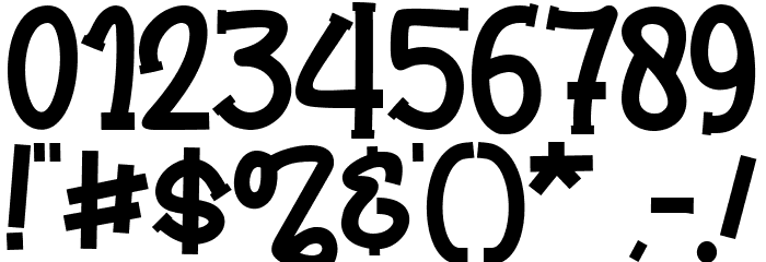 Love America Font OTHER CHARS