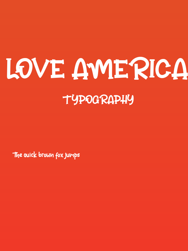 Love America Poster
