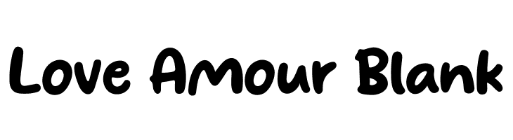 Love Amour Blank  لخطوط تنزيل