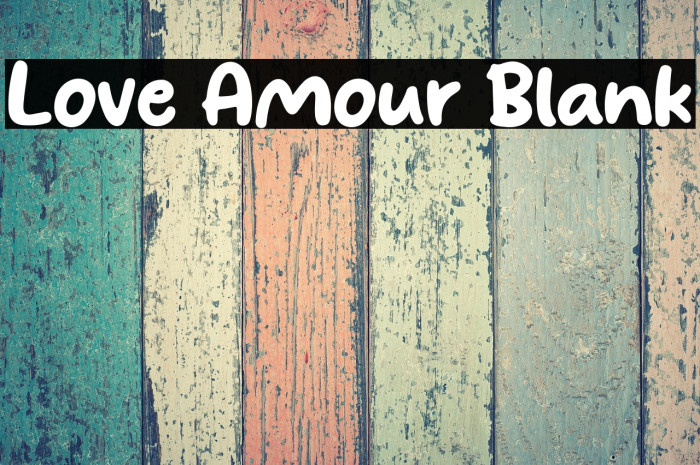 Love Amour Blank Example 2