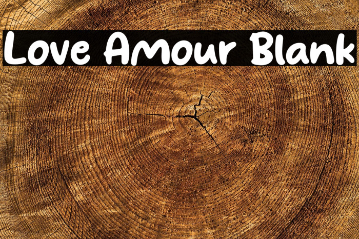 Love Amour Blank Example 3