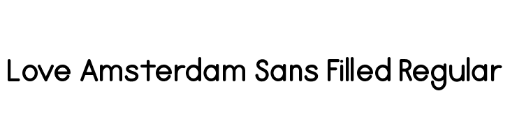Love Amsterdam Sans Filled Regular Font