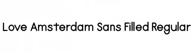 Love Amsterdam Sans Filled Regular  Descarca Fonturi Gratis