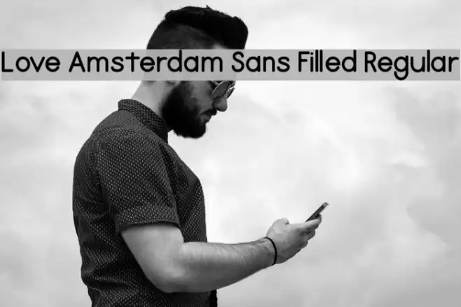 Love Amsterdam Sans Filled Regular Polices examples