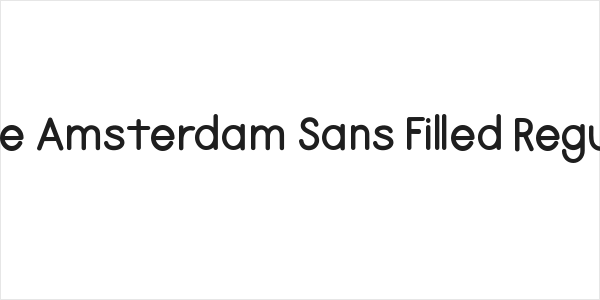 Love Amsterdam Sans Filled Regular Logo