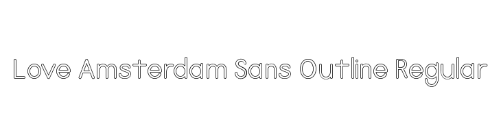 Love Amsterdam Sans Outline Regular  Free Fonts Download