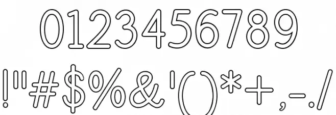 Love Amsterdam Sans Outline Regular Polices AUTRES CHARS