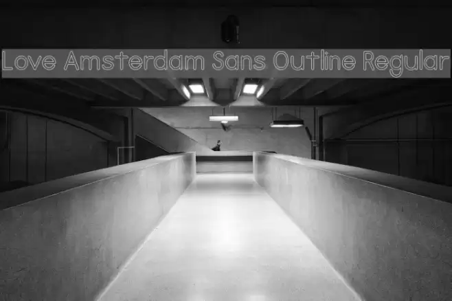 Love Amsterdam Sans Outline Regular Polices examples