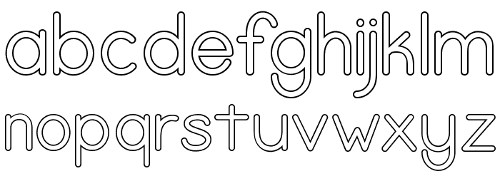 Love Amsterdam Sans Outline Regular Polices MINUSCULES