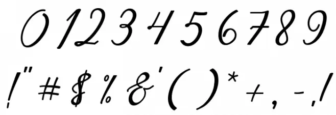 Love Amsterdam Script Regular Font OTHER CHARS