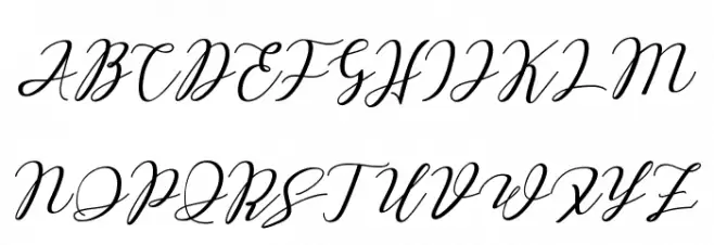 Love Amsterdam Script Regular फ़ॉन्ट अपरकेस
