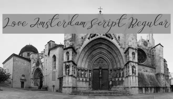 Love Amsterdam Script Regular Font examples