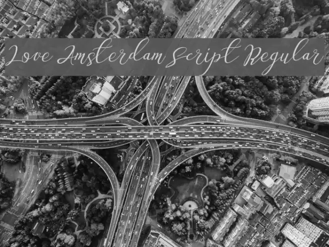 Love Amsterdam Script Regular Font examples