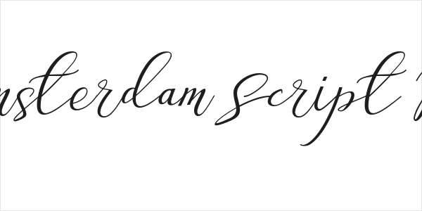 Love Amsterdam Script Regular Logo