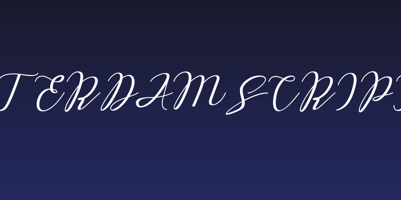 Love Amsterdam Script Regular Social Header