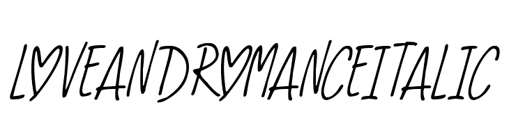 Love And Romance Italic  नि: शुल्क फ़ॉन्ट्स डाउनलोड