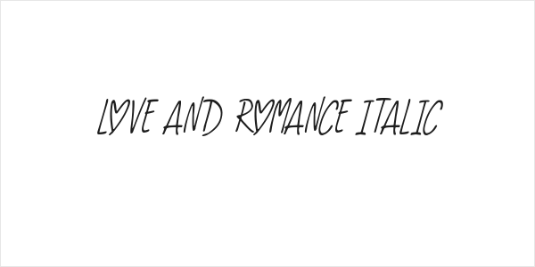 Love And Romance Italic Logo